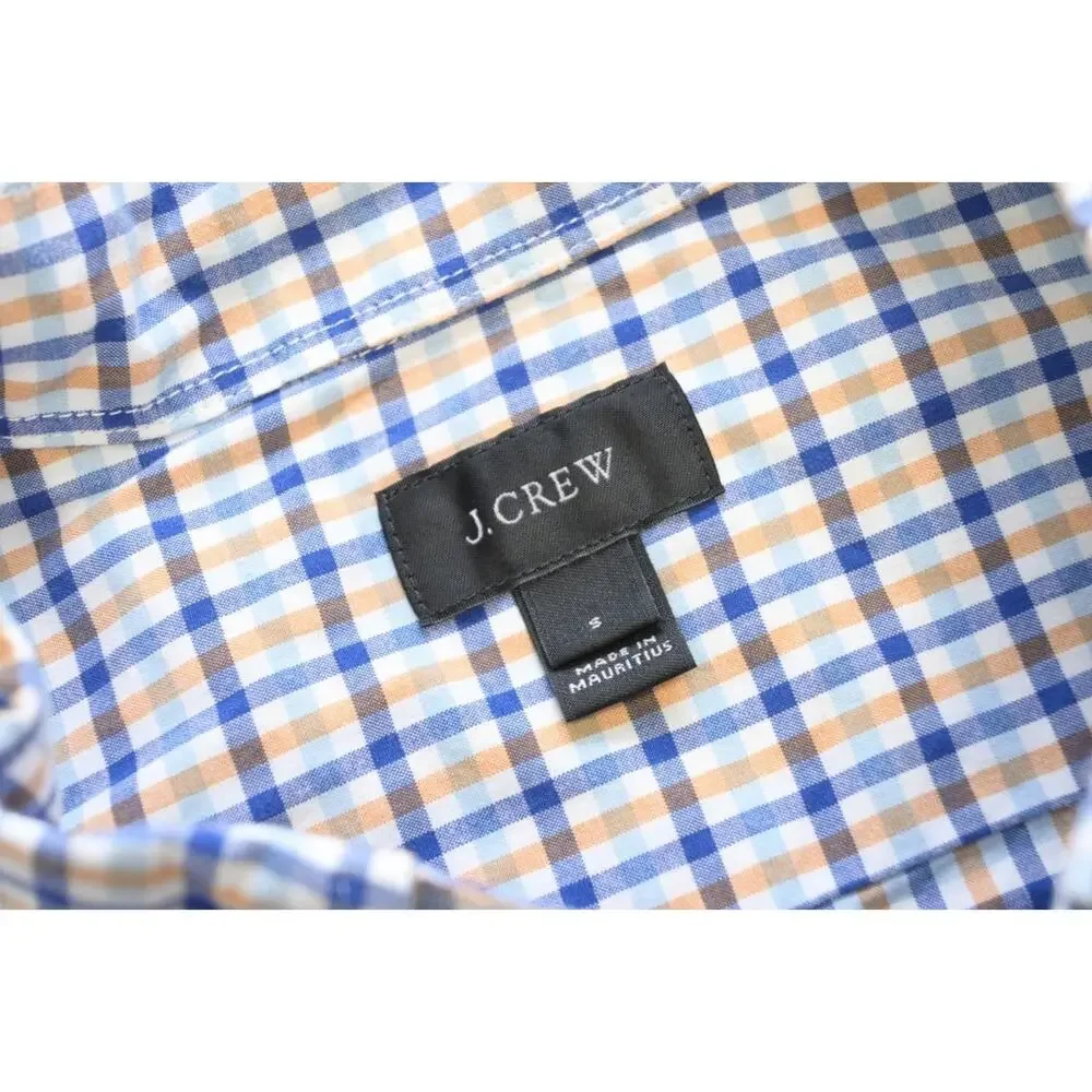 J Crew Dress Shirt Plaid Long‎ Sleeve Casual Button Up Mens Sz Small